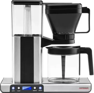 Aparat kafeje Gastroback 42706, 1.25L, 1550W, ngjyrë argjendi