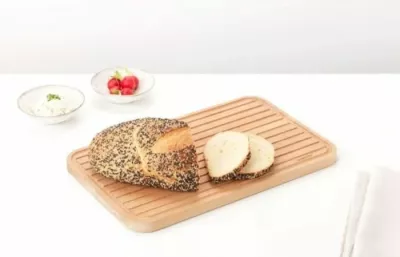 Dërrasë për prerje buke Brabantia Elegant 260728, 40x25 cm, dru ahu, natyrale