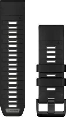 Rrip silikoni Garmin QuickFit 26mm për smartwatch, zi/gri