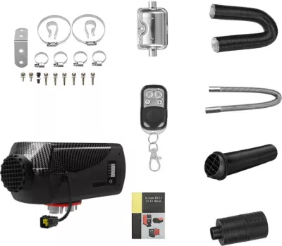 Ngrohës parkimi BlitzWolf BW-AH-S1, 5 kW, 12V, me telekomandë, i zi