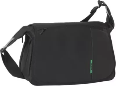 çantë messenger për kamerë DSLR RIVACASE 7450 PS, xhep për tablet 10.1\", poliester rezistent në ujë, e zezë