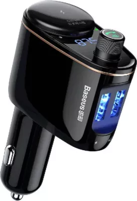 Transmetues FM për veturë Baseus S-06 me Bluetooth/USB, i zi