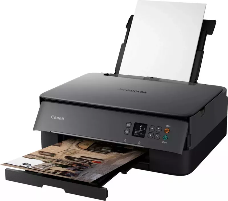 Printer Canon PIXMA TS5350i, Inkjet, Printim me ngjyra, 4800 x 1200 DPI, Kopjim me ngjyra, A4, E zezë