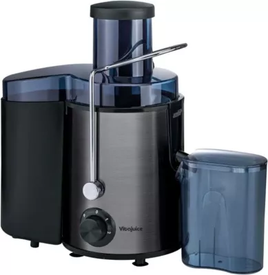 Shtrydhëse frutash Elit Vitajuice 400B, 400-450 W, 2 shpejtësi, 800 ml/1500 ml, inox/zi
