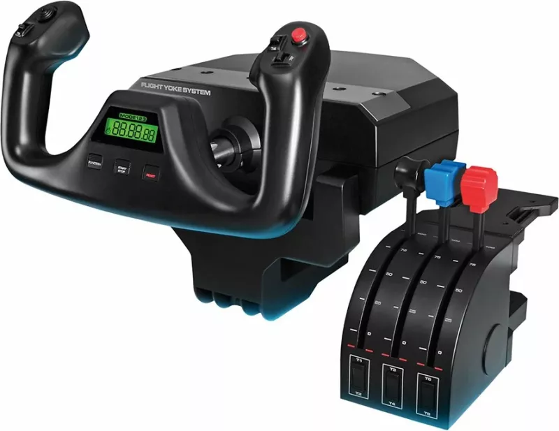 Sistem yoke fluturimi LOGITECH G Saitek PRO Flight Yoke System USB, i zi, set