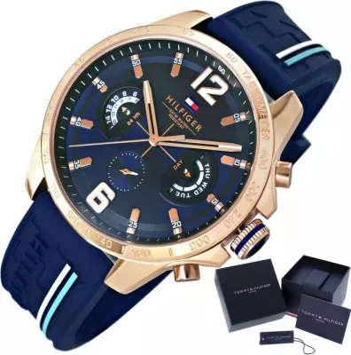 Orë dore për meshkuj Tommy Hilfiger, kaltër