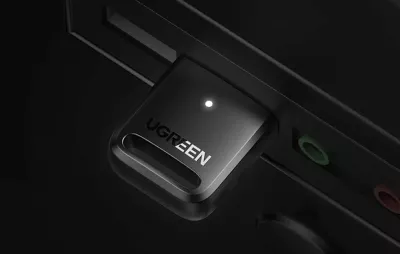 Adapter Bluetooth USB-A Ugreen CM591 (UGR5590), Bluetooth 5.3, LED, rreze 20 m, i zi