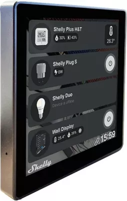 Display muri Shelly, Wireless, Touch, 10.2 cm, e zezë