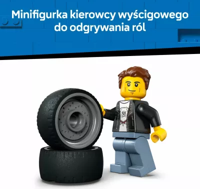 Set LEGO City Hot Rod 60485, 81 copë, 5+, vjollcë/jeshile neon