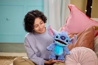 Kukull interaktive Disney Wow Stuff Real FX Chatty Stitch, Blu