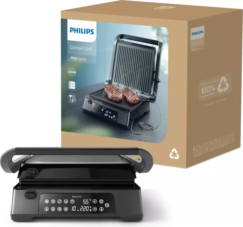 Grill kontakti Philips 7000 HD6307/70, 2200 W, i zi