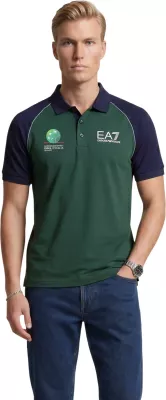 Maicë polo për meshkuj EA7 7M002805 AF13689, blu-jeshile [Madhësia: XS]