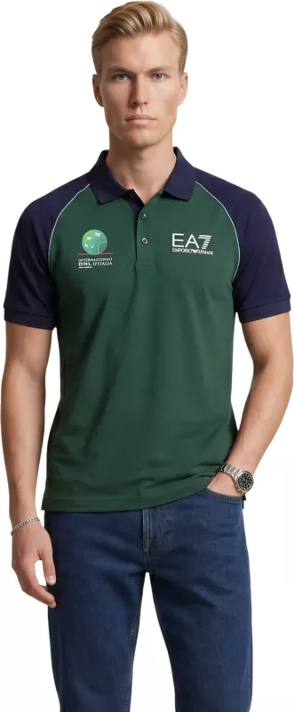 Maicë polo për meshkuj EA7 7M002805 AF13689, blu-jeshile [Madhësia: XS]