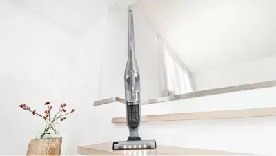 Fshesë me korrent 2-në-1 Bosch Serie 4 BBH3K2801, Pa qese, Argjendtë