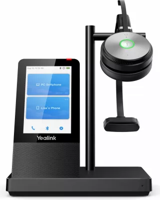 Kufje pa tela Yealink WH66 Mono UC-DECT, Zyrë/Qendër thirrjesh, E zezë