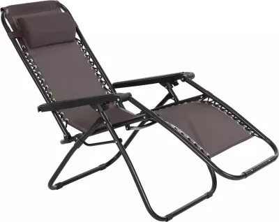 Karrige relaksuese COMPANION, tekstilene kafe, metal i zi, FH5095.13, 67x145x110cm