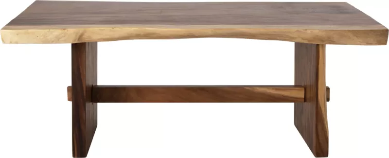 Tavolinë ngrënie ULYSES FH9888 dru suar i ngurtë natyral-9cm trashësi 160x90x78Hcm