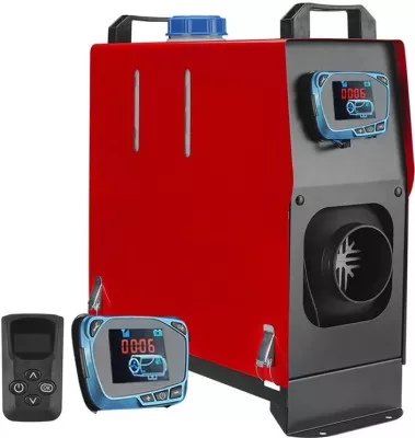 Ngrohës parkimi BlitzWolf BW-AH-V2B-BT, 5kW, 12V, me Bluetooth, i kuq