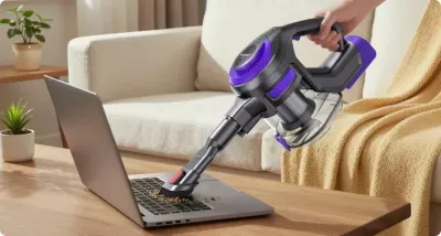 Fshesë me bateri Yaber L10 56AW, 170W, HEPA, 0.6L, 1.3kg, vjollcë/zezë