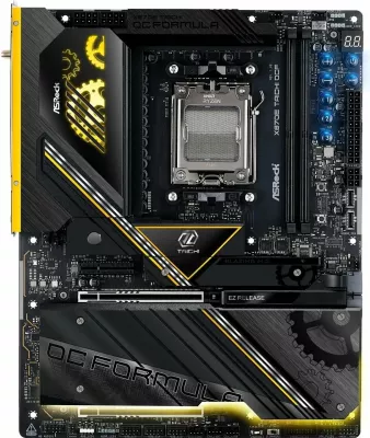 Pllakë amë ASRock X870E Taichi OCF, AM5, ATX, DDR5 128GB, Wi‑Fi 7, e zezë me detaje ari