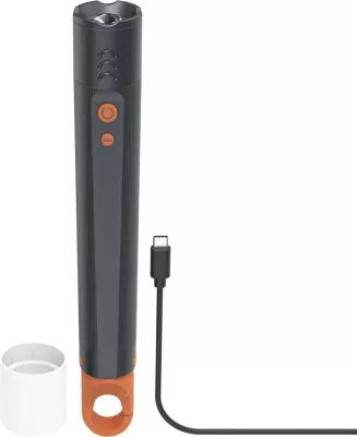 Elektrik dore Hama 228607 1200 lm 300 m zoom i rikarikueshëm IP44 USB-C, e zezë