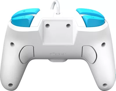 Kontroller i kablluar PDP Rematch Mario Escape për Nintendo Switch/Switch 2, audio 3.5mm, butona të programueshëm, blu/bardhë