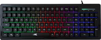 Tastierë me maus Baracuda Orca BGC-011, RGB, me kabllo, e zezë