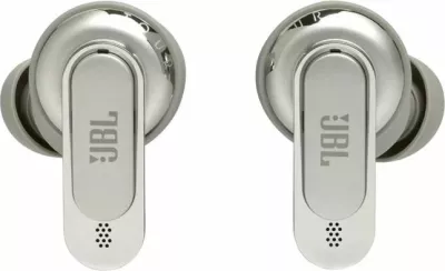 Kufje JBL Tour Pro 2 TWS pa kabllo me mikrofon, ANC adaptiv, kuti karikimi smart me ekran, Bluetooth 5.3, 40 orë, Champagne