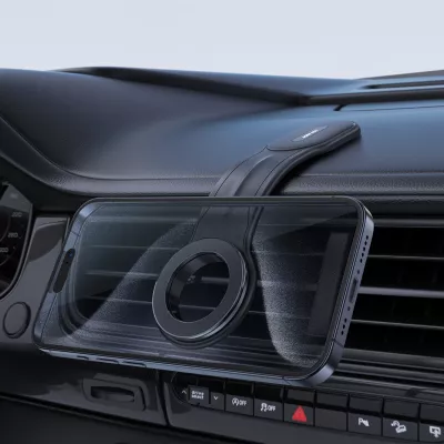 Mbajtës magnetik për makinë Acefast D19 për panel, i zi