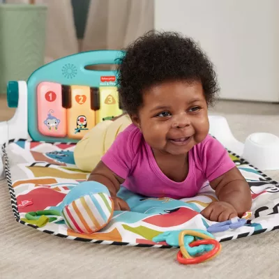 Tapet edukativ me piano Mattel Fisher Price HWY57, shumëngjyrësh