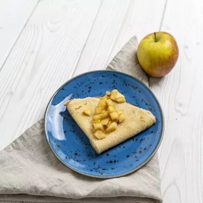 Pjatëz espresso Fine Dine Iris 115mm porcelan blu, set 6 copë
