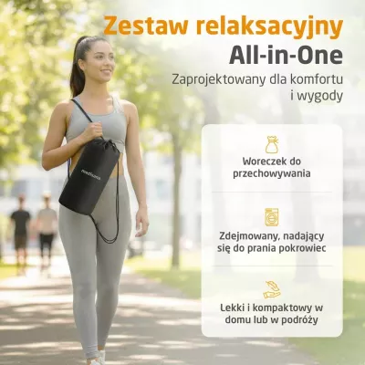 Tapet akupresure me ngrohje Medisana, e zezë