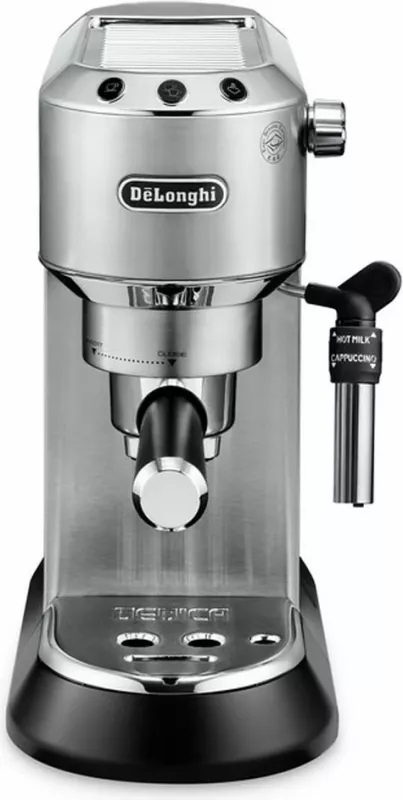 Aparat espresso De’Longhi Dedica Style EC 685.M, 1.1 L, 1300 W, i zi, metalik, argjend