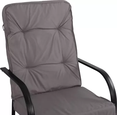 Karrige metalike Endika FH5680.01 ngjyrë gri me jastëk 60x71x105 cm