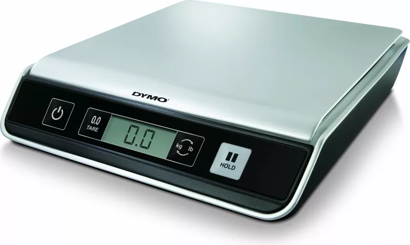Peshore postare elektronike Dymo M10, 10 kg, USB, LCD, zi/argjendtë