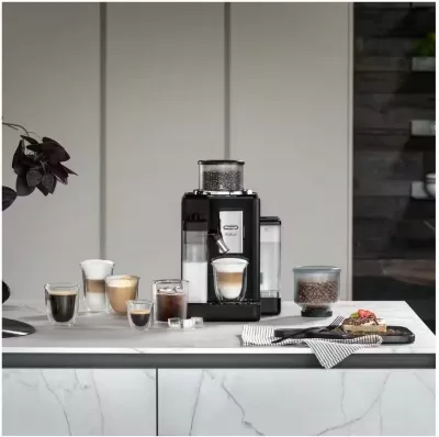 Aparat kafeje DeLonghi Rivelia EXAM 440.55.B automatik, zi, 250g