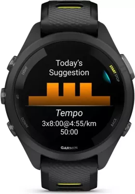 Smartwatch Garmin Forerunner 265S, 42mm, AMOLED, GPS, rrip silikoni, verdhë