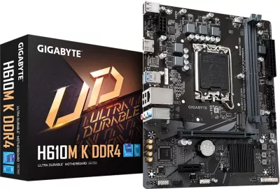 Pllakë amë GIGABYTE H610M K DDR4, LGA1700, Micro ATX, 2x DDR4 DIMM, 1x M.2, 2x SATA, HDMI