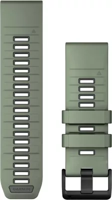 Rrip silikoni Garmin QuickFit për Smartwatch, 26mm, grafit, i gjelbër