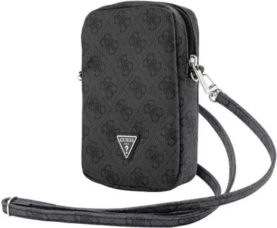 Çantë për celular Guess Zip 4G Triangle, e zezë