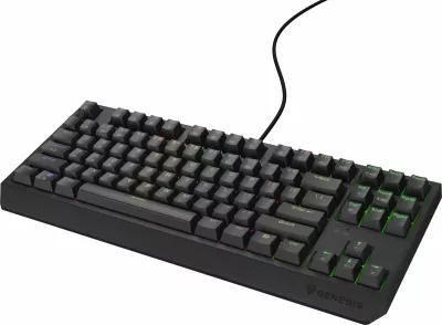 Tastierë mekanike gaming GENESIS Thor 230 TKL NKG-2079, Outemu Brown, RGB, USB, US layout, 80% TKL, e zezë