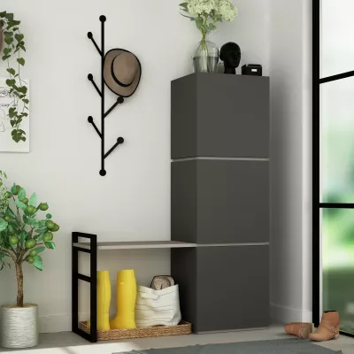 Dollap këpucësh Skye Decor, anthracite, mello