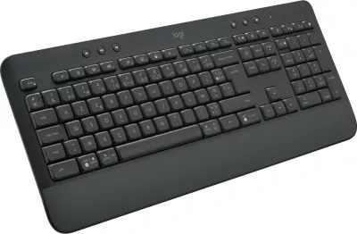 Tastierë Logitech SIGNATURE K650, Wireless, Bluetooth, Membranë, AZERTY, Grafit