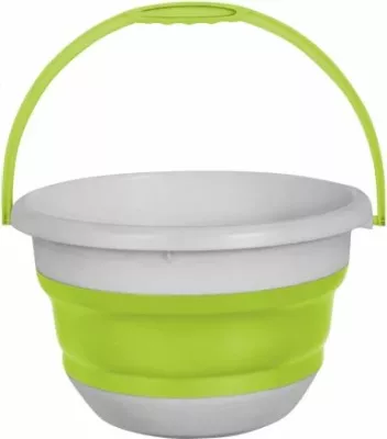 kovë palosëse BRUNNER Vinis Fold-Away 0203062N.C9N, TPE ushqimore, rezistente nxehtësi 125°C, rezistente ndaj ngricës, me dorezë, e gjelbër