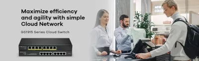 Switch Zyxel GS1915-8EP, Managed L2 Gigabit Ethernet (10/100/1000), PoE, E zezë