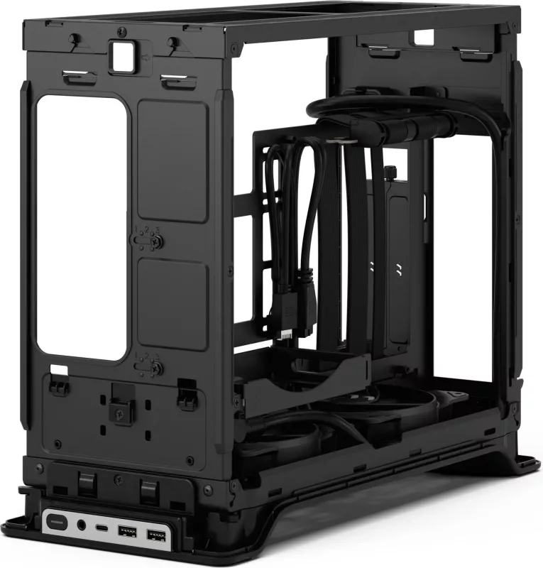 Kasë Fractal Design Era 2, Mini Tower, Silver