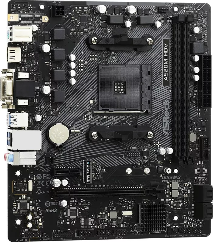 Pllakë amë Asrock A520M-HDV Socket AM4 micro  ATX
