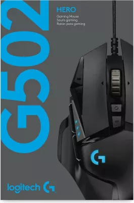 Maus Logitech G G502 HERO, 25600 DPI, USB, i zi