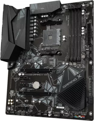 Pllakë amë GIGABYTE B550 GAMING X V2, AM4, ATX, DDR4 deri 128GB, PCIe 4.0, 2x M.2, SATA3, USB 3.2 Gen2, HDMI/DVI, e zezë