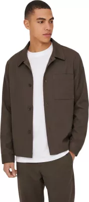 Këmishë overshirt për meshkuj Only & Sons Onsmiro Reg 0346, kafe [Madhësia: S]